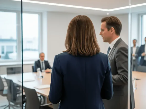 Annalena Baerbock in einem Konferrenzraum